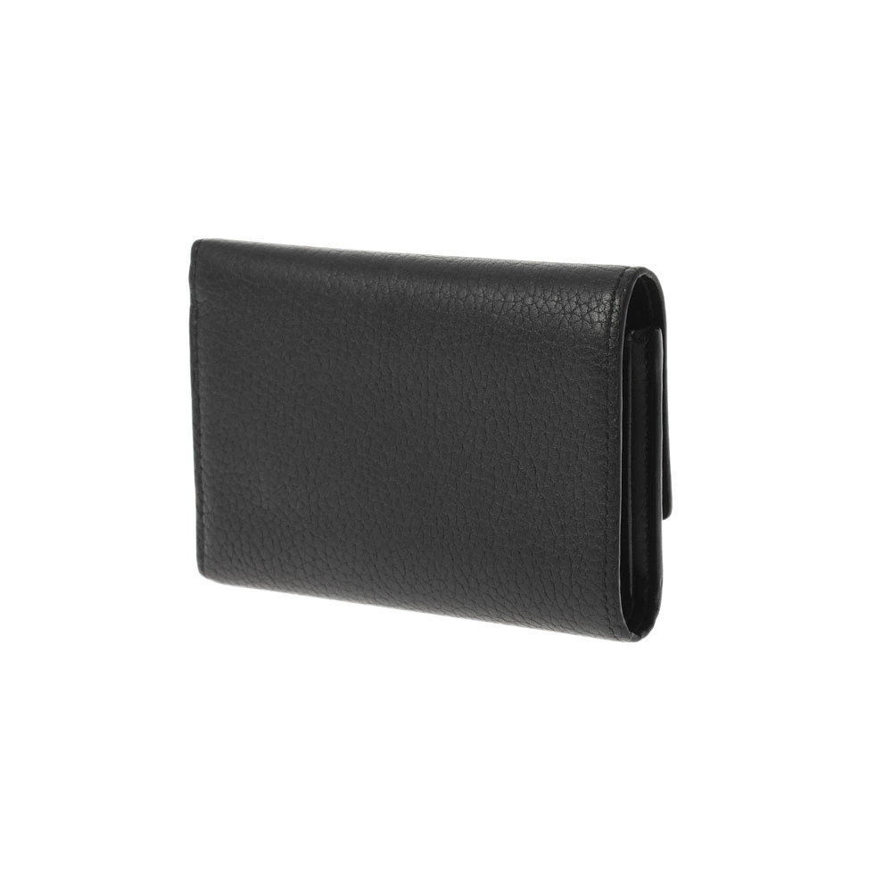 Louis Vuitton Portefeuille Leather Noir Capucines Taurillon Tri Black Compact